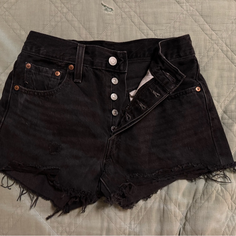 Levi’s 501 Black Denim Women's Shorts